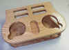 Chevy van drink tray oak walnut wood